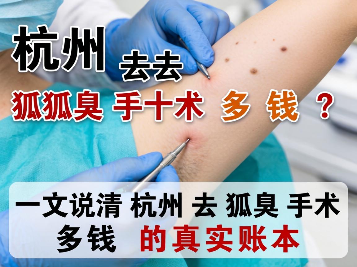 杭州去狐臭手术多钱？一文说清杭州去狐臭手术多钱的真实账本