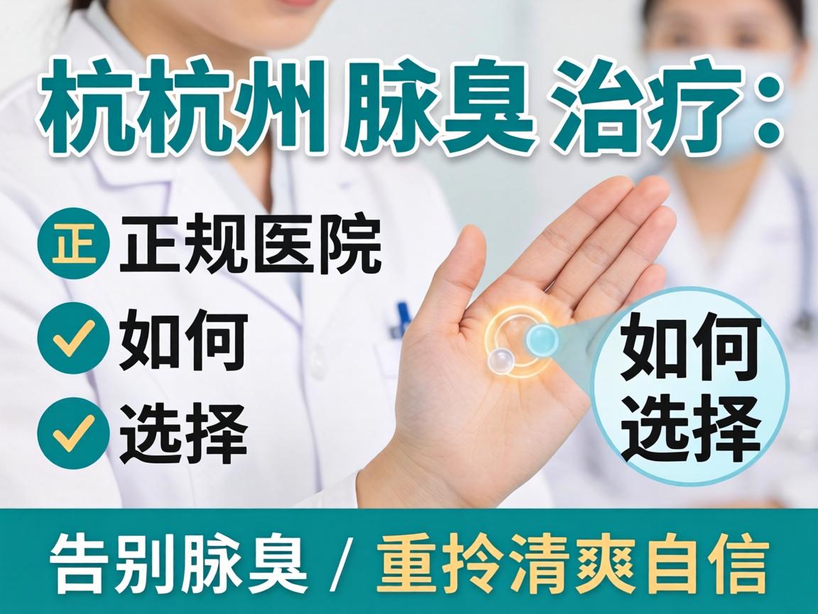 杭州腋臭治疗，正规医院如何选择？告别腋臭，重拾清爽自信