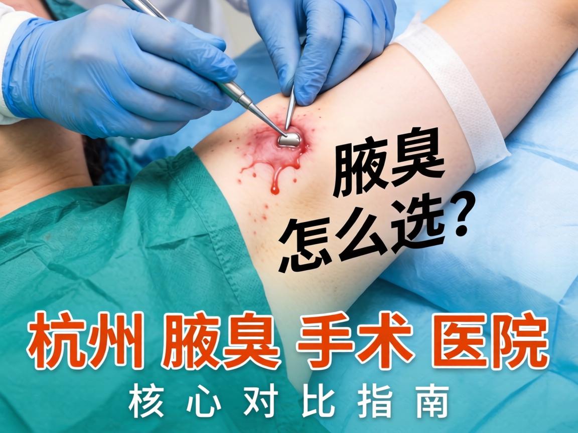 杭州腋臭手术医院怎么选？杭州腋臭手术医院核心对比指南
