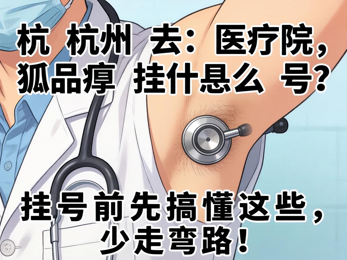 杭州去医院狐臭挂什么号？挂号前先搞懂这些，少走弯路！