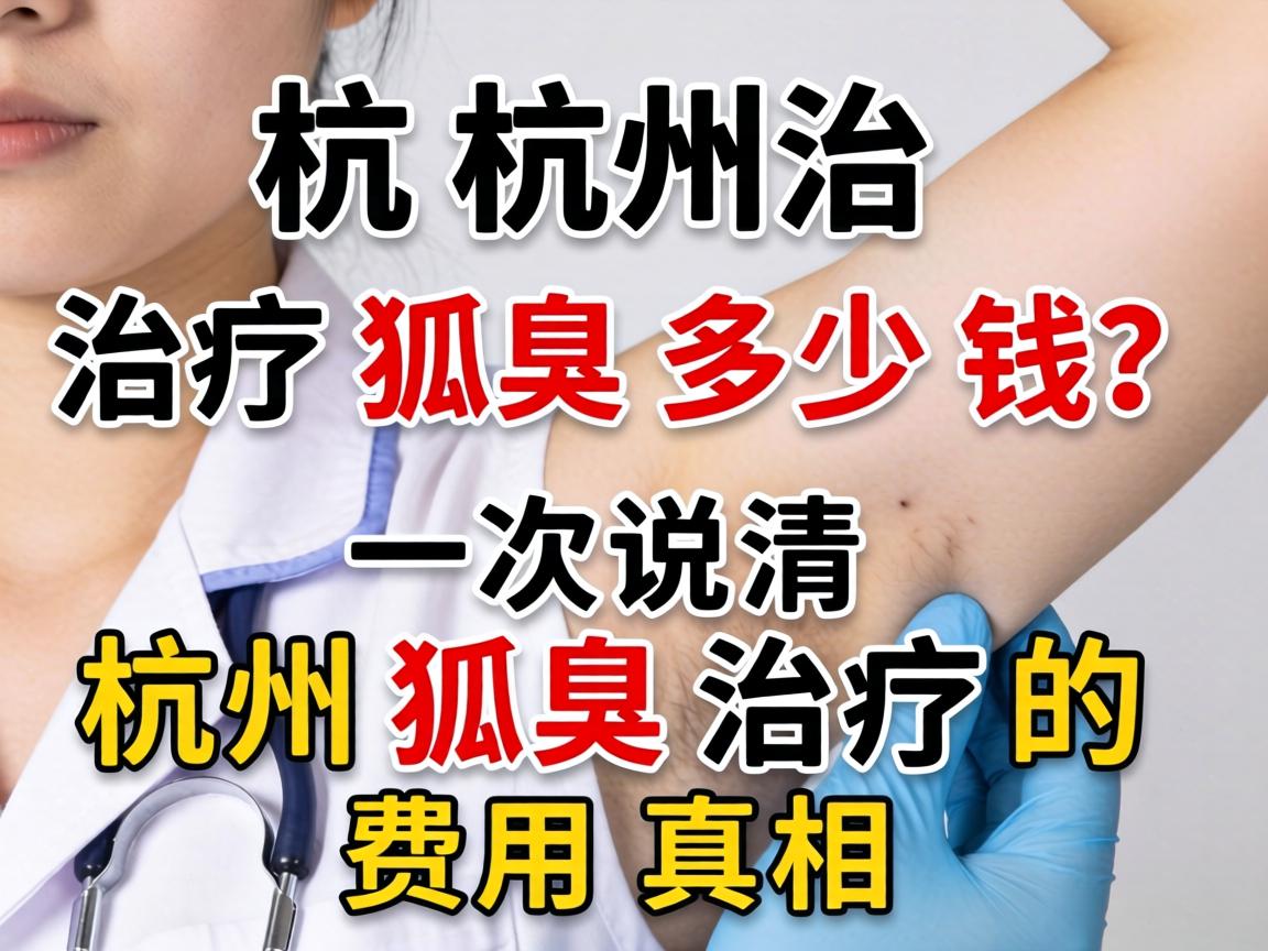 杭州治疗狐臭多少钱？一次说清杭州狐臭治疗的费用真相