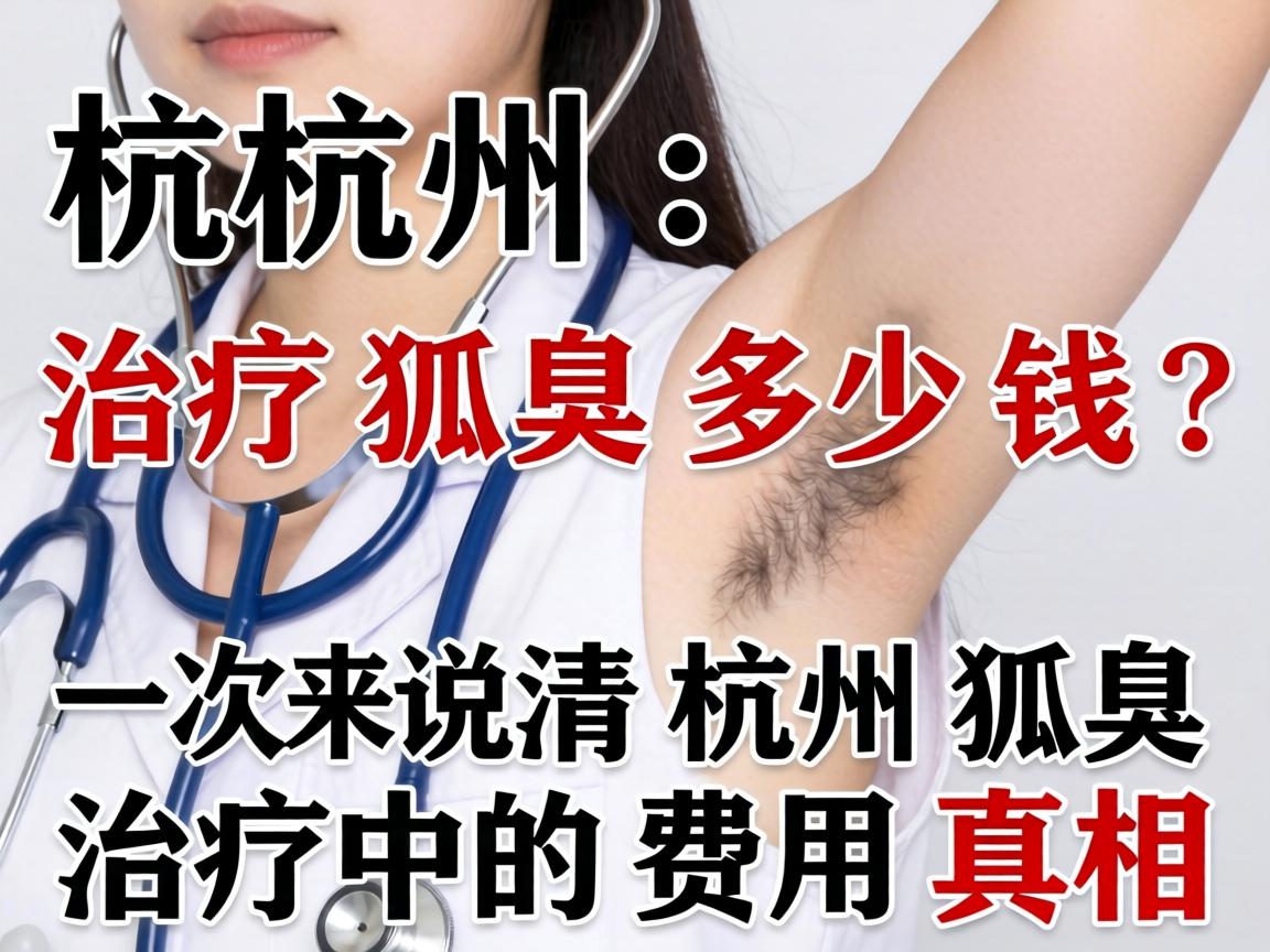 杭州治疗狐臭多少钱？一次说清杭州狐臭治疗的费用真相