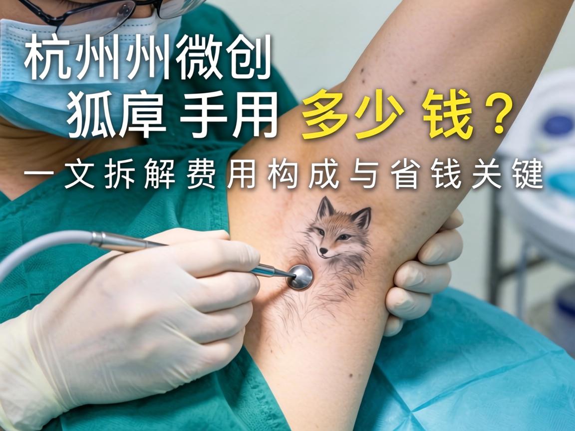 杭州微创狐臭手术多少钱？一文拆解费用构成与省钱关键
