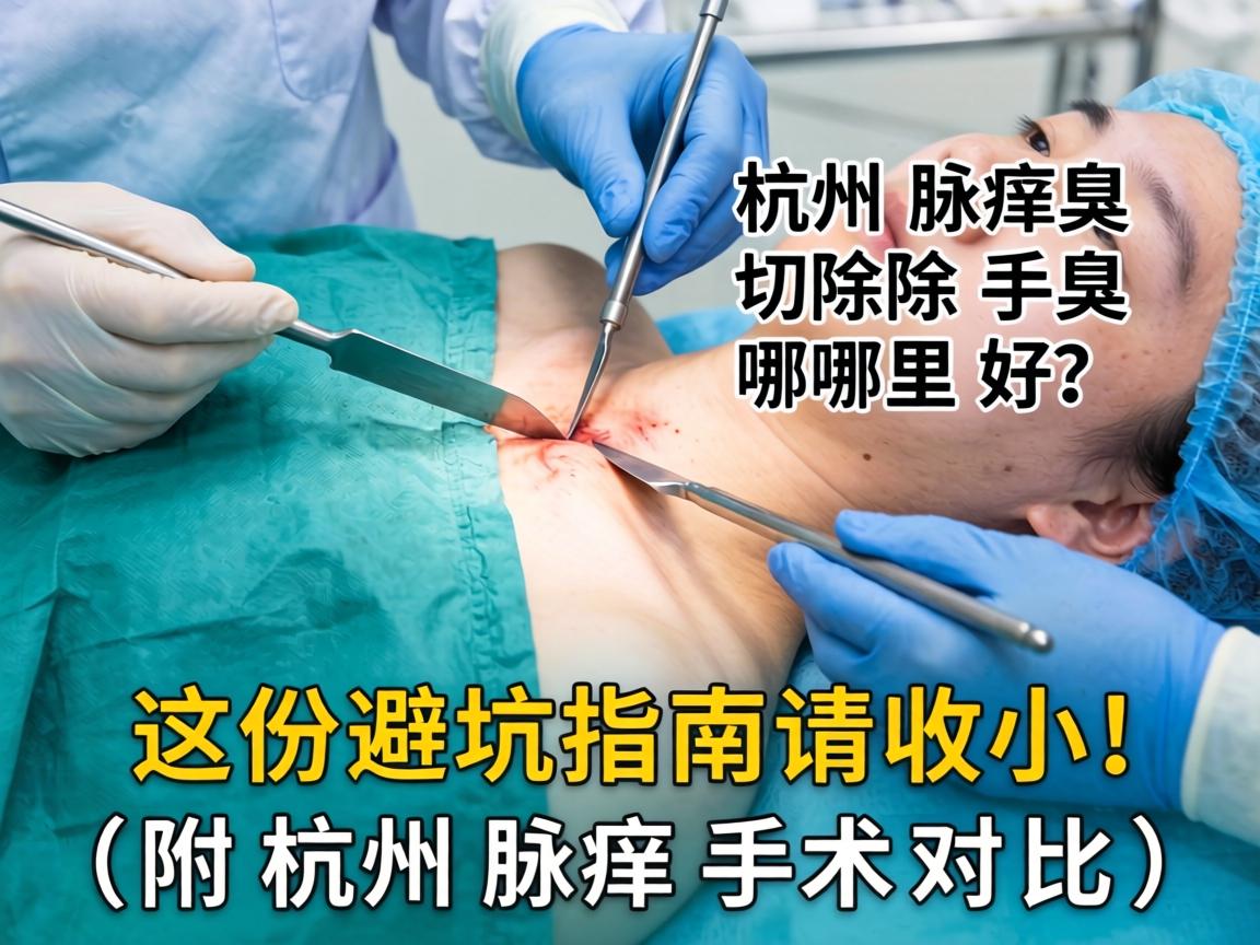 杭州腋臭切除手术哪里好？这份避坑指南请收好（附杭州腋臭手术对比）