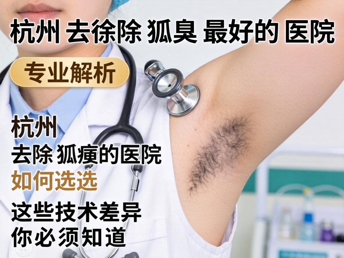 杭州去除狐臭最好的医院，专业解析杭州去除狐臭的医院如何选，这些技术差异你必须知道
