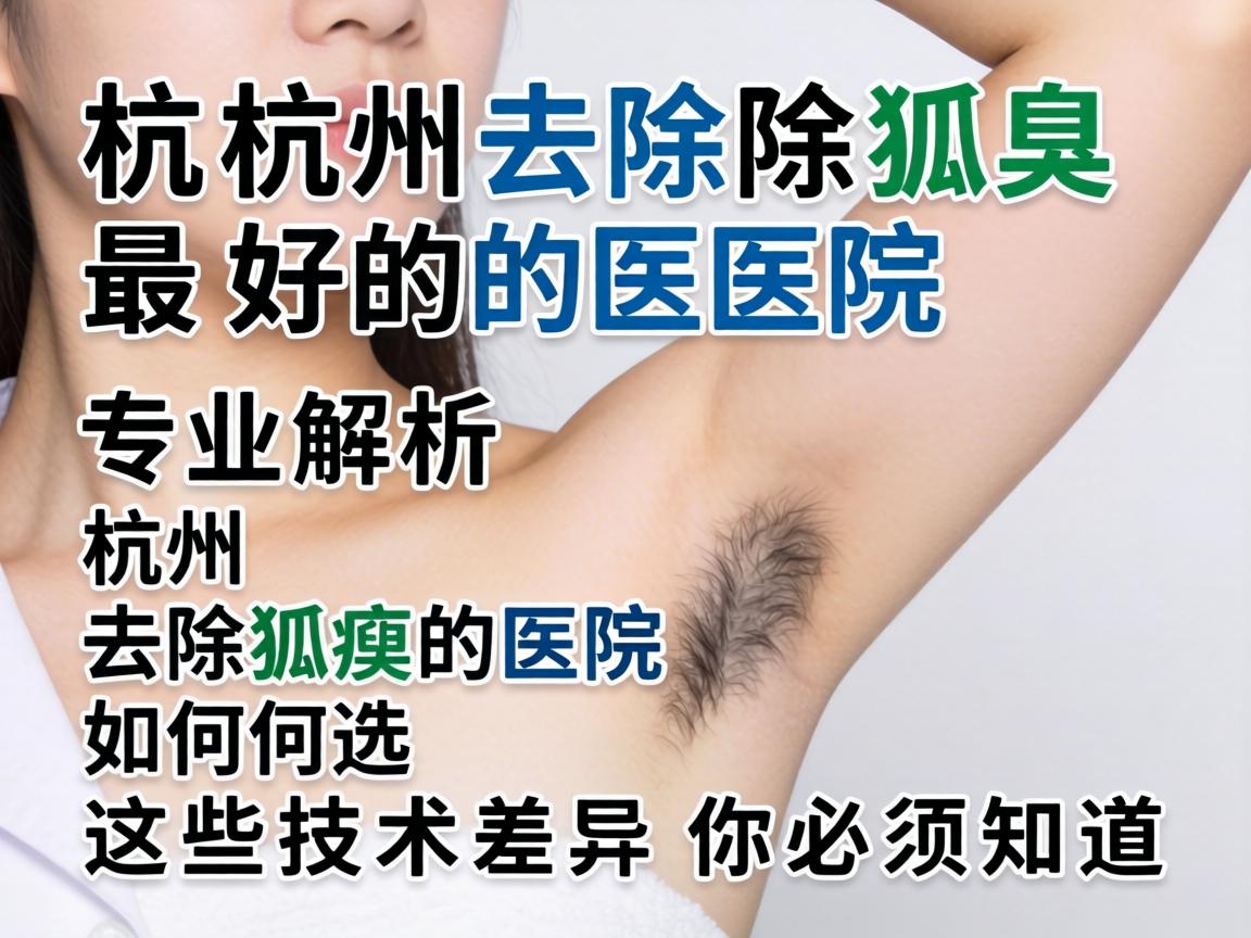 杭州去除狐臭最好的医院，专业解析杭州去除狐臭的医院如何选，这些技术差异你必须知道
