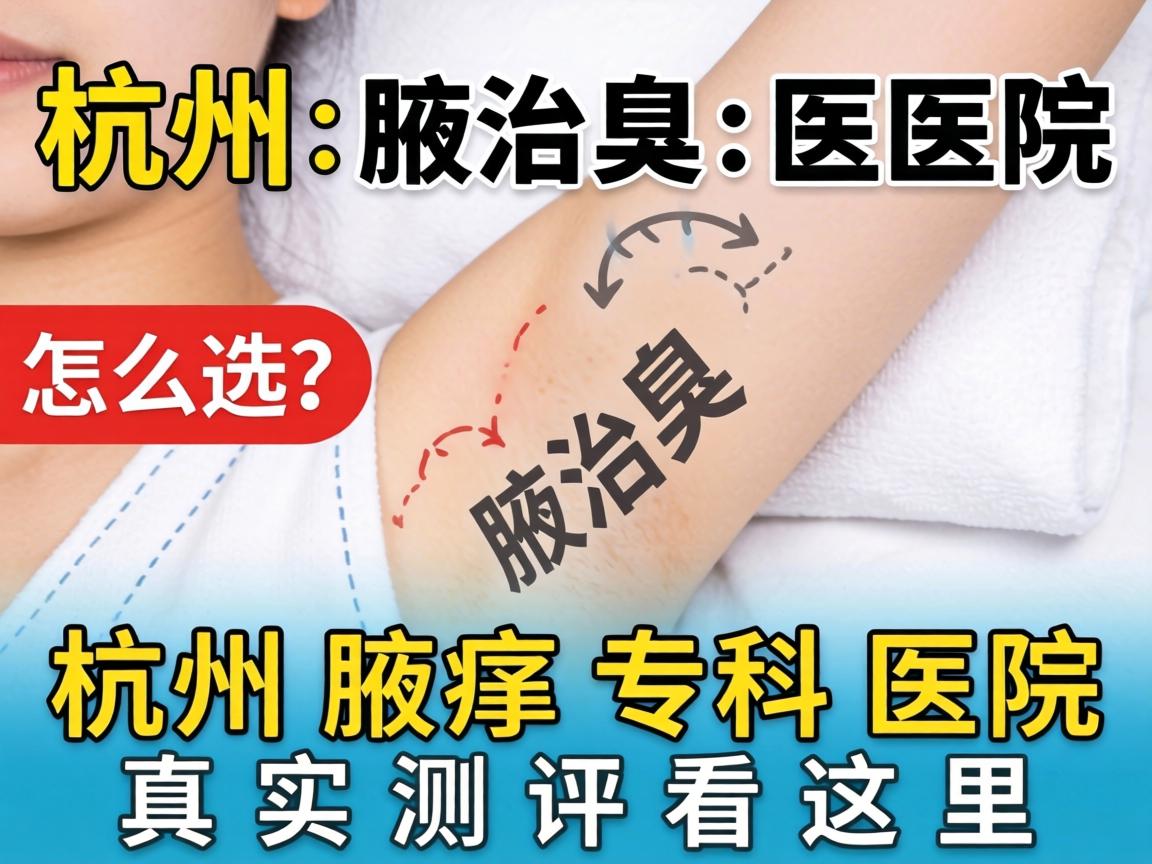 杭州腋臭医院怎么选？杭州腋臭专科医院真实测评看这里