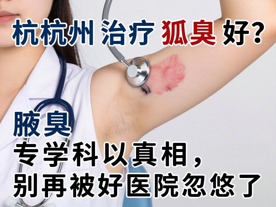 杭州治疗狐臭好？腋臭专科的真相，别再被好医院忽悠了