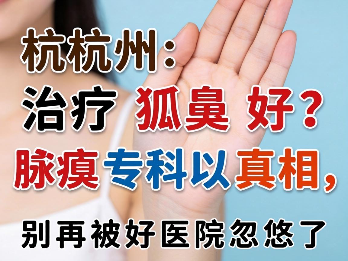 杭州治疗狐臭好？腋臭专科的真相，别再被好医院忽悠了