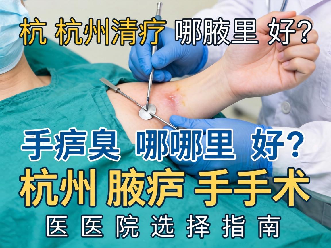 杭州清腋臭手术哪里好？杭州腋臭手术医院选择指南