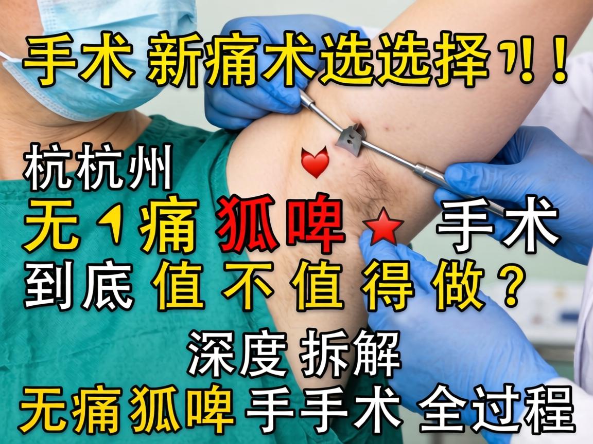 无痛狐臭手术新选择！杭州无痛狐臭手术到底值不值得做？深度拆解无痛狐臭手术全过程