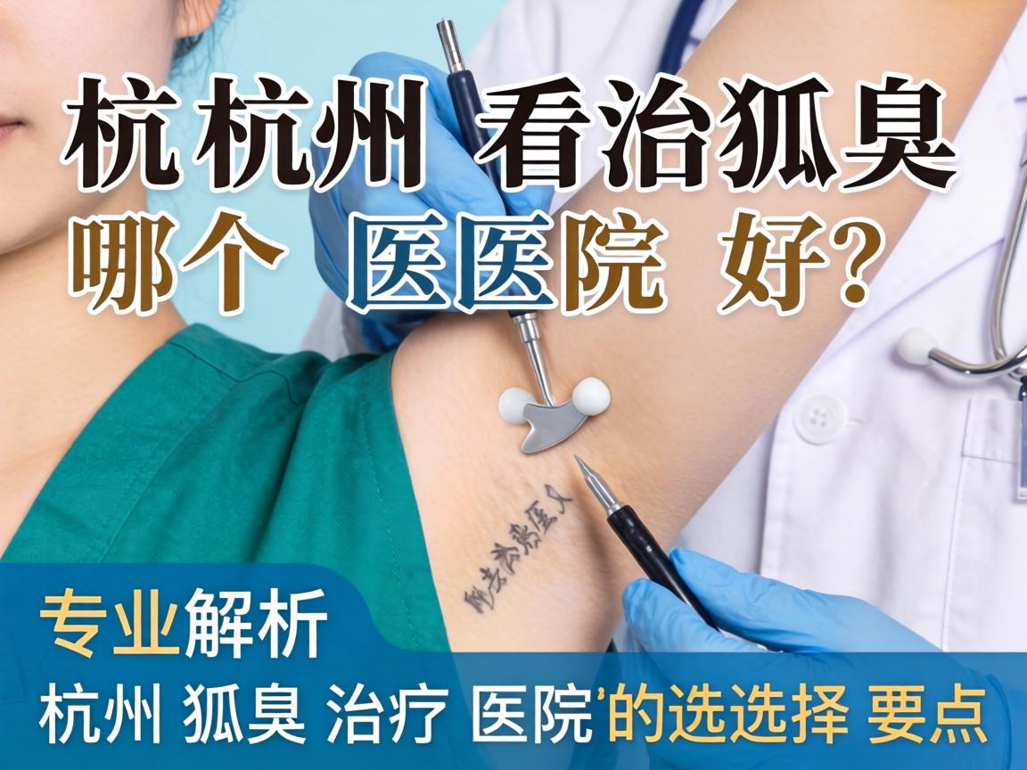杭州看狐臭哪个医院好？专业解析杭州狐臭治疗医院的选择要点