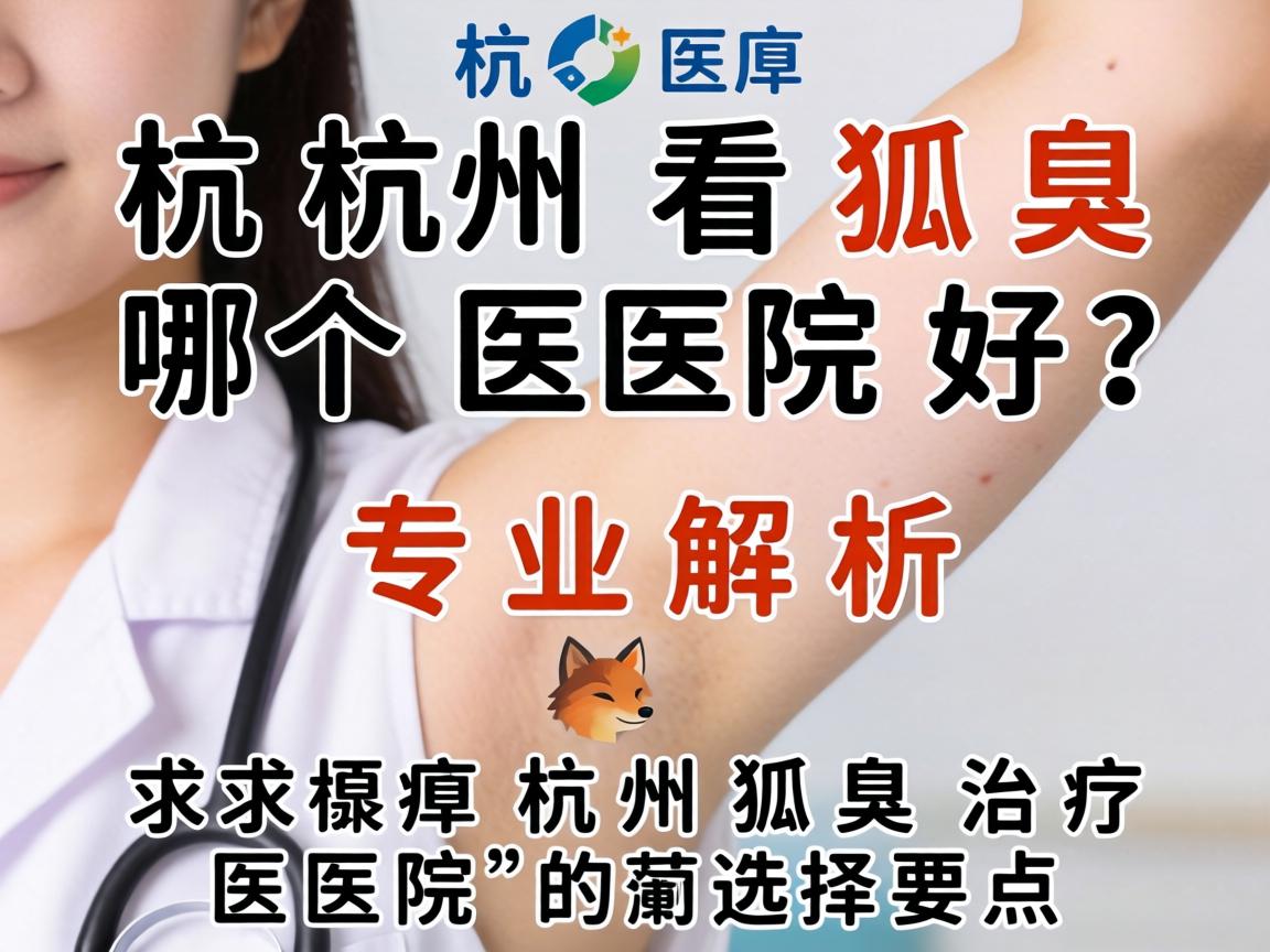 杭州看狐臭哪个医院好？专业解析杭州狐臭治疗医院的选择要点