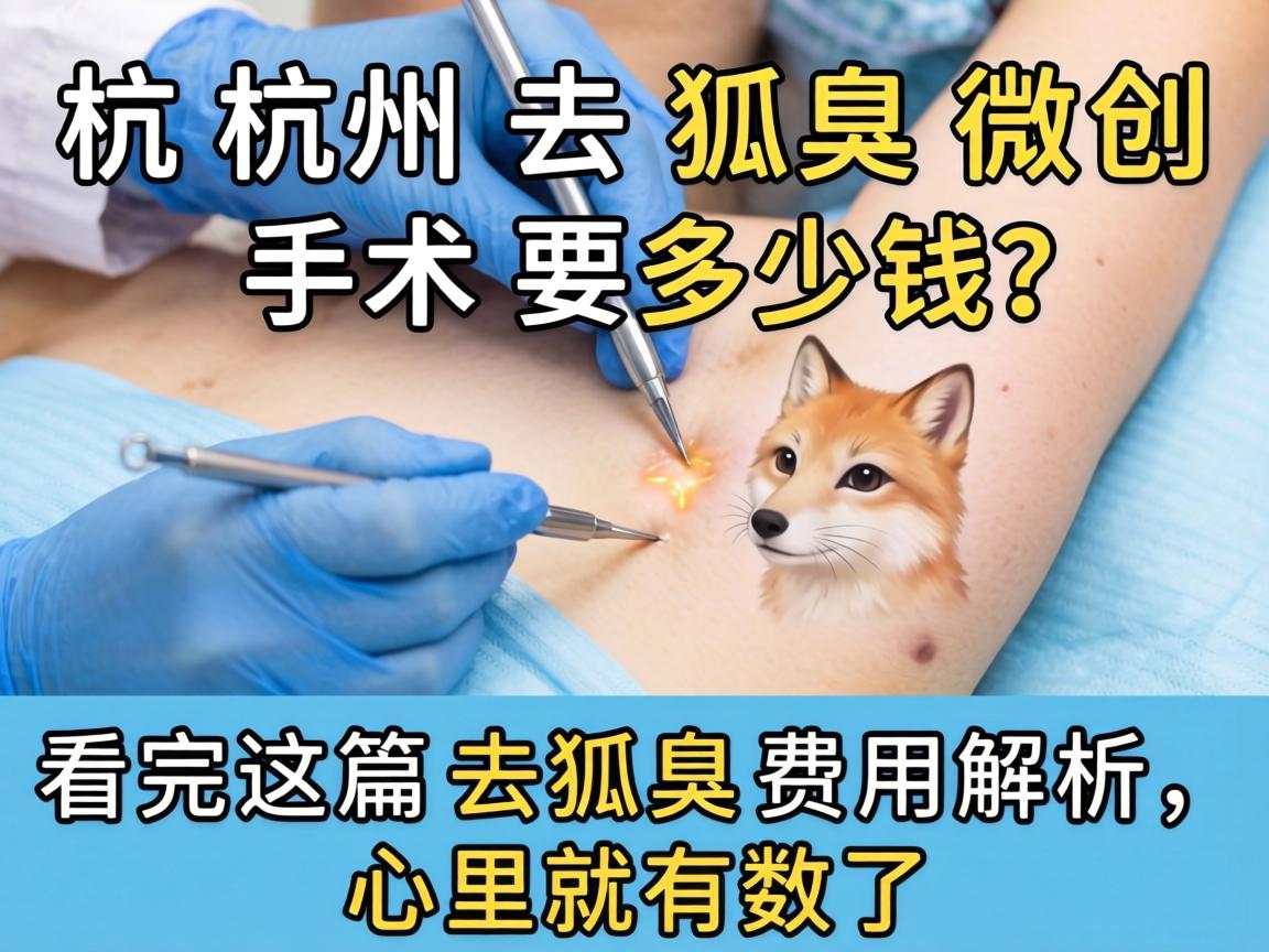 杭州去狐臭微创手术要多少钱？看完这篇去狐臭费用解析，心里就有数了