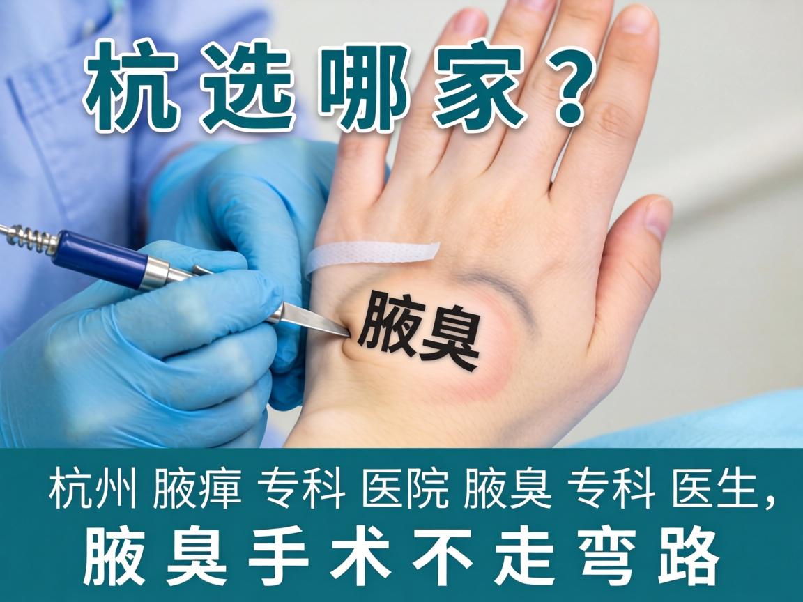 腋臭手术选哪家？杭州腋臭专科医院腋臭专科医生，腋臭手术不走弯路