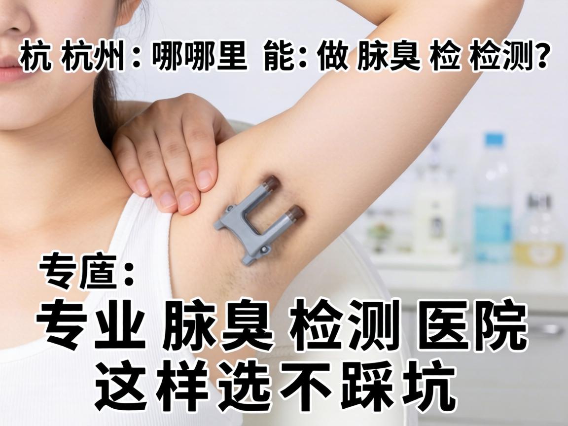 杭州哪里能做腋臭检测？专业腋臭检测医院这样选不踩坑