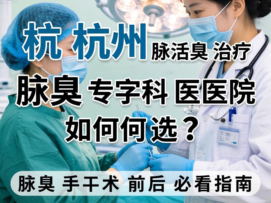 杭州腋臭治疗，腋臭专科医院如何选？腋臭手术前后必看指南