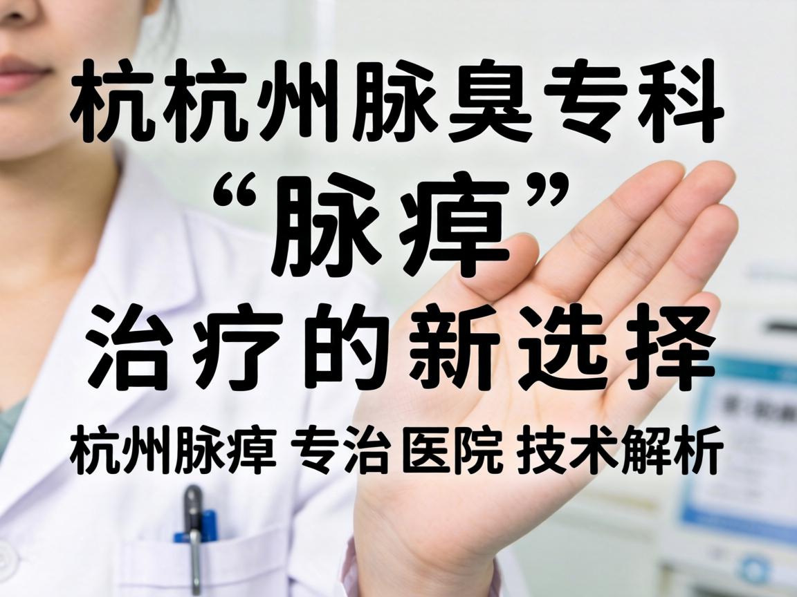 杭州腋臭专科，腋臭治疗的新选择，杭州腋臭专治医院技术解析