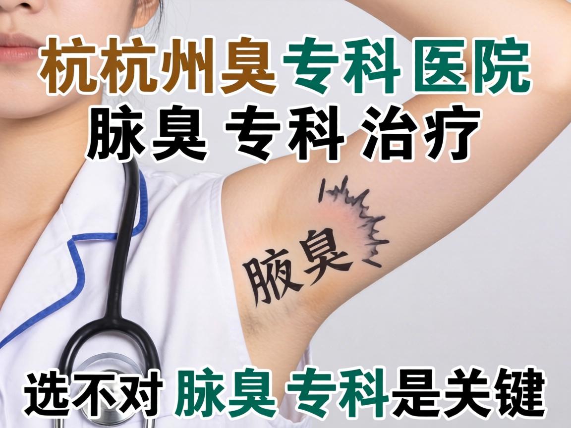 杭州腋臭专科医院，腋臭专科治疗，选对腋臭专科是关键