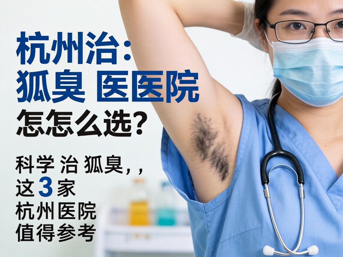杭州治狐臭医院怎么选？科学治狐臭，这3家杭州医院值得参考