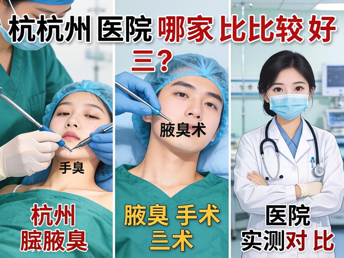 杭州腋臭手术医院哪家比较好？三家杭州腋臭手术医院实测对比