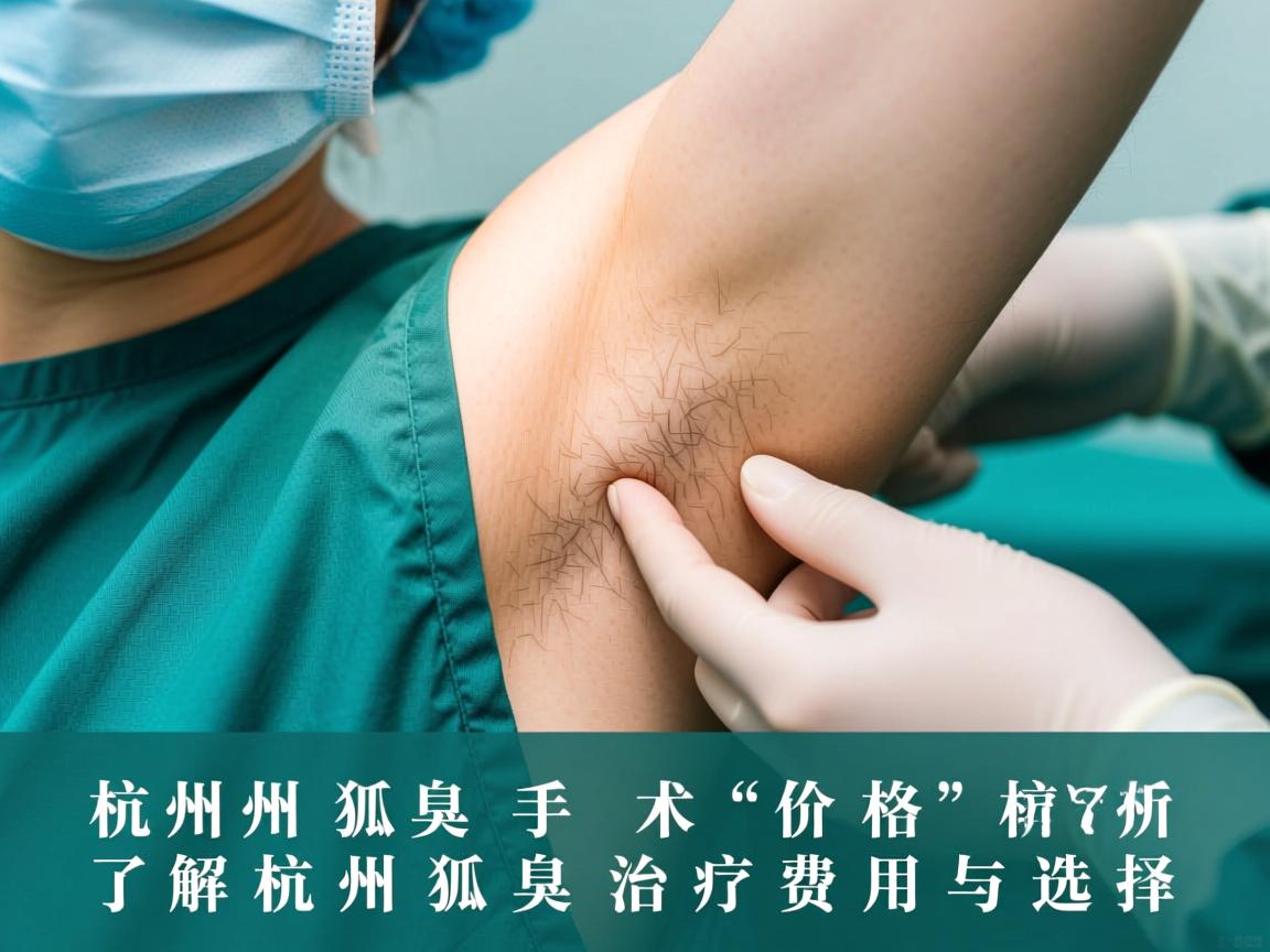 杭州狐臭手术价格解析，了解杭州狐臭治疗费用与选择