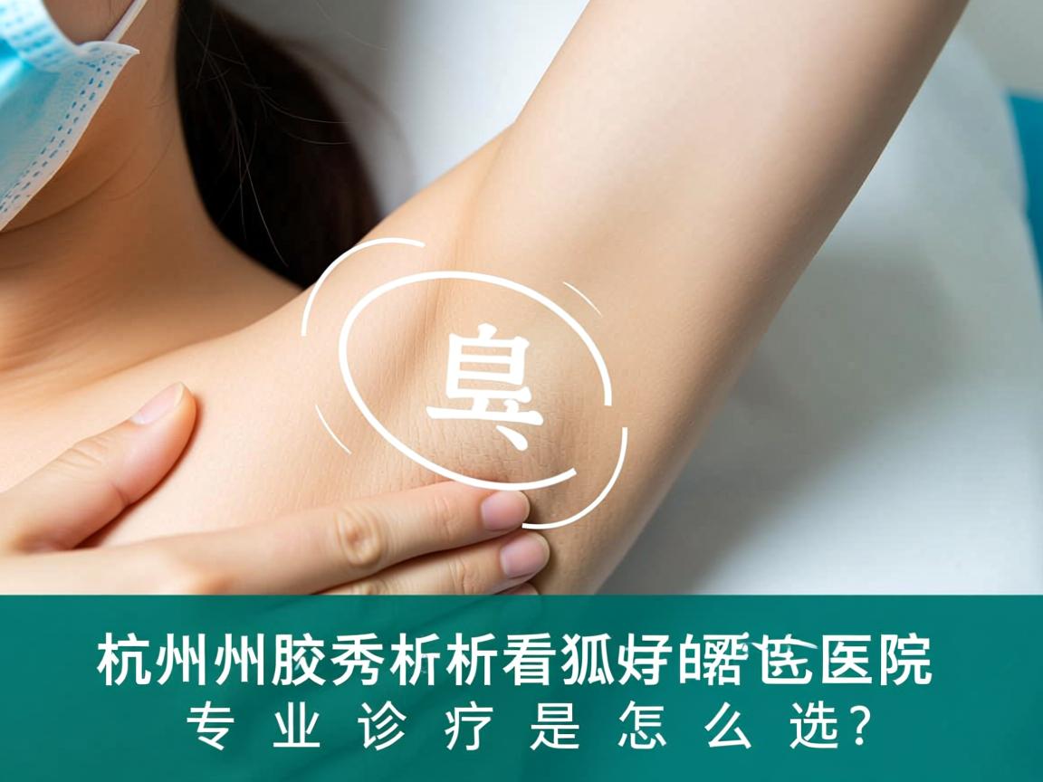杭州腋秀解析,杭州看狐臭好的医院怎么选?专业诊疗是关键 杭州腋秀解析,杭州看狐臭好的医院怎么选?专业诊疗是关键