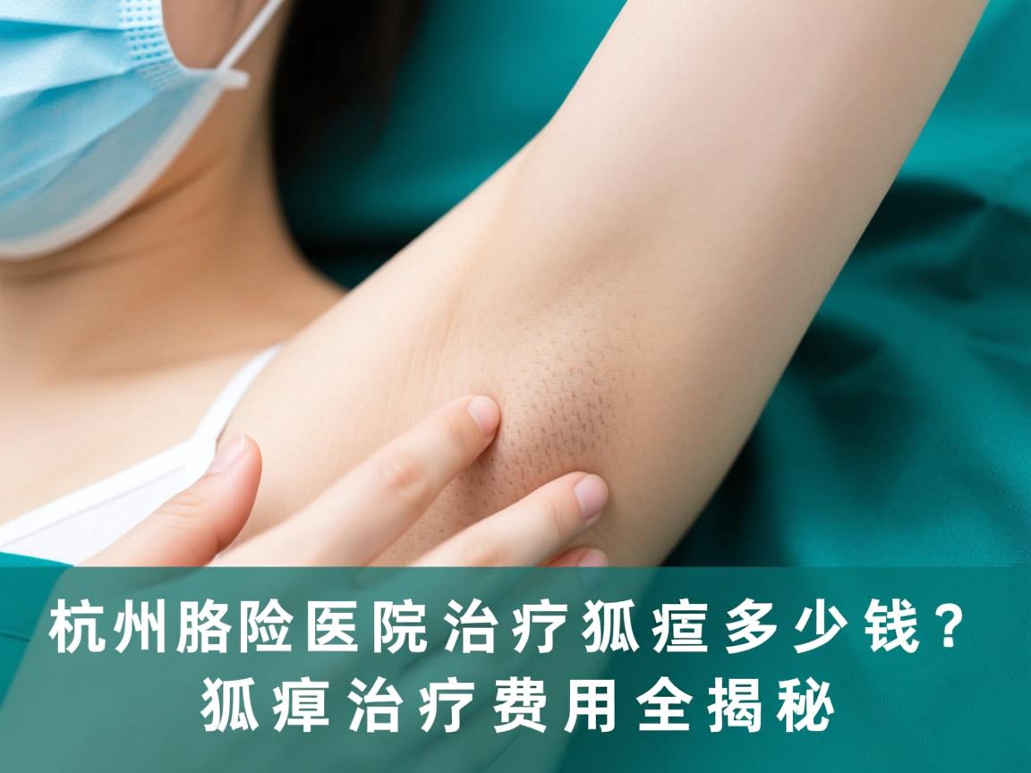 杭州腋秀解析，杭州医院治疗狐臭多少钱？狐臭治疗费用全揭秘