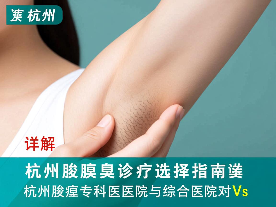杭州腋臭诊疗选择指南，详解杭州腋臭专科医院与综合医院对比