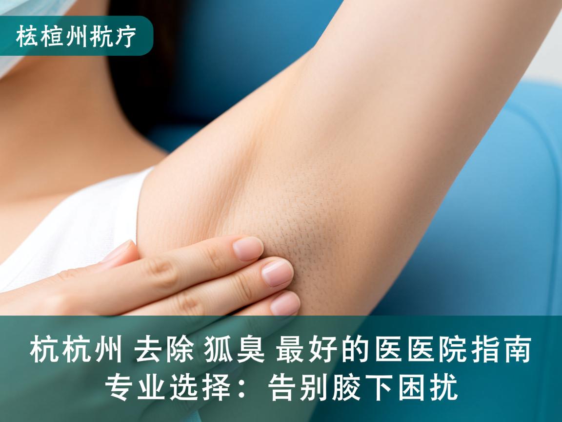 杭州去除狐臭最好的医院指南，专业选择，告别腋下困扰