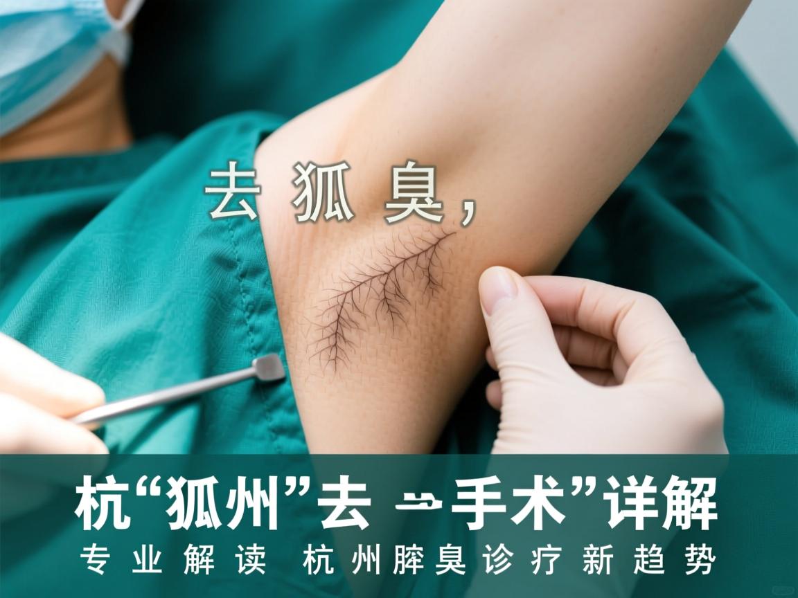 杭州去狐臭手术详解，专业解读杭州腋臭诊疗新趋势