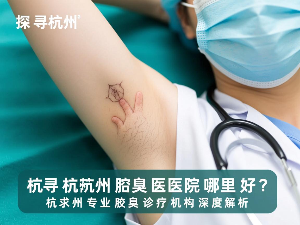 探寻杭州腋臭医院哪里好？杭州专业腋臭诊疗机构深度解析