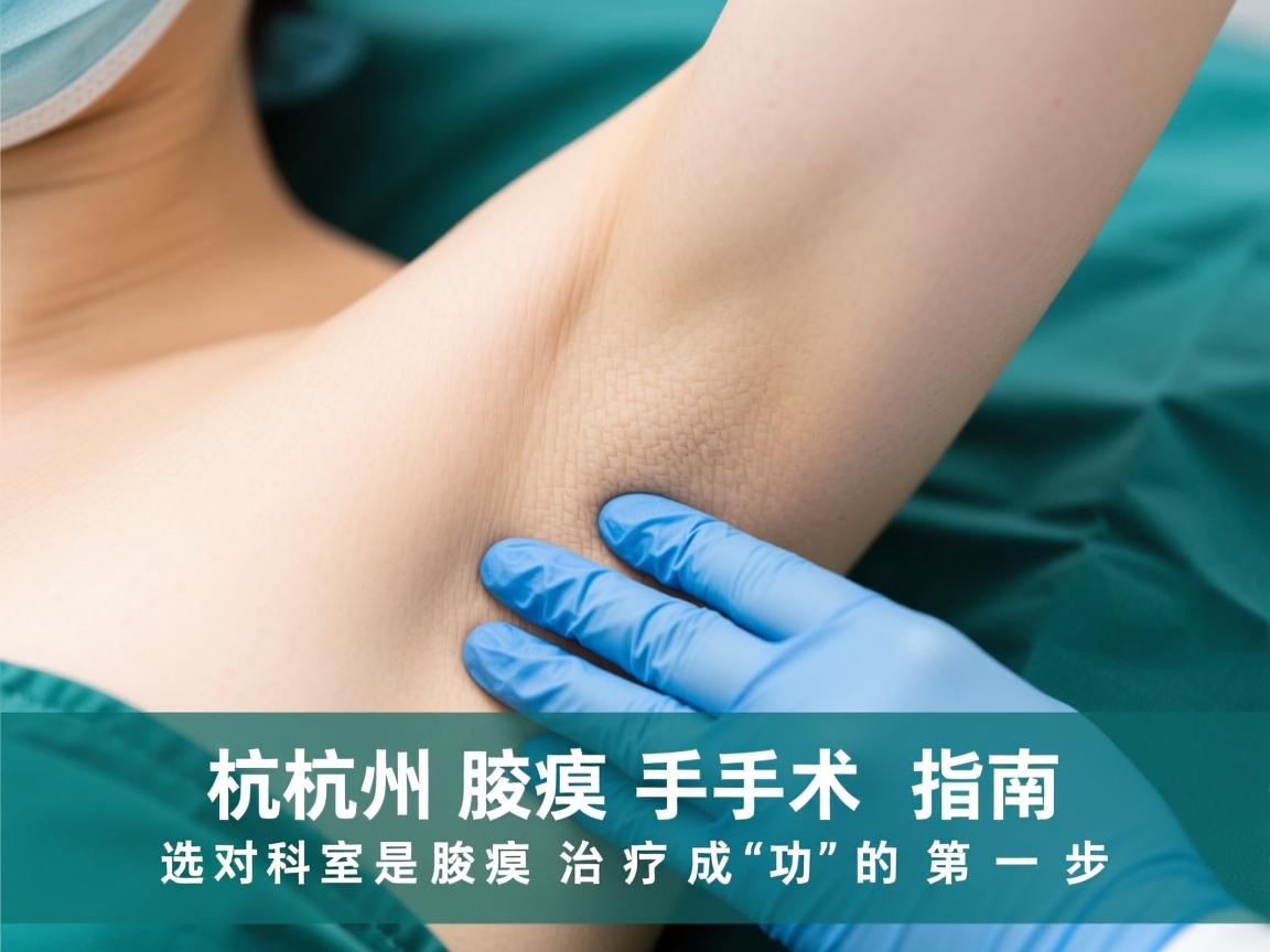杭州腋臭手术指南,选对科室是腋臭治疗成功的第一步 杭州腋臭手术指南,选对科室是腋臭治疗成功的第一步