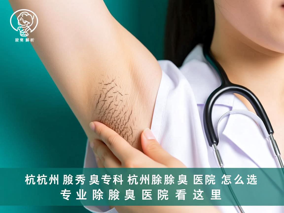 杭州腋秀腋臭专科解析，杭州除腋臭医院怎么选，专业除腋臭医院看这里