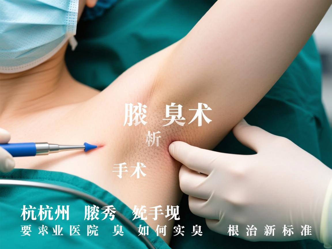 杭州腋秀解析腋臭手术，专业医院如何实现腋臭根治新标准