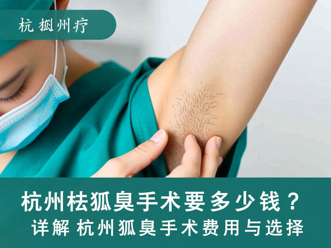 杭州祛狐臭手术要多少钱?详解杭州狐臭手术费用与选择 杭州祛狐臭手术要多少钱?详解杭州狐臭手术费用与选择