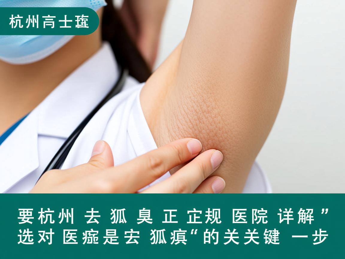 杭州去狐臭正规医院详解,选对医院是去狐臭的关键一步 杭州去狐臭正规医院详解,选对医院是去狐臭的关键一步