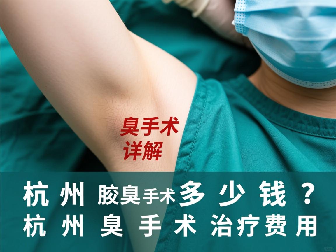 杭州腋臭手术多少钱？详解杭州腋臭手术治疗费用