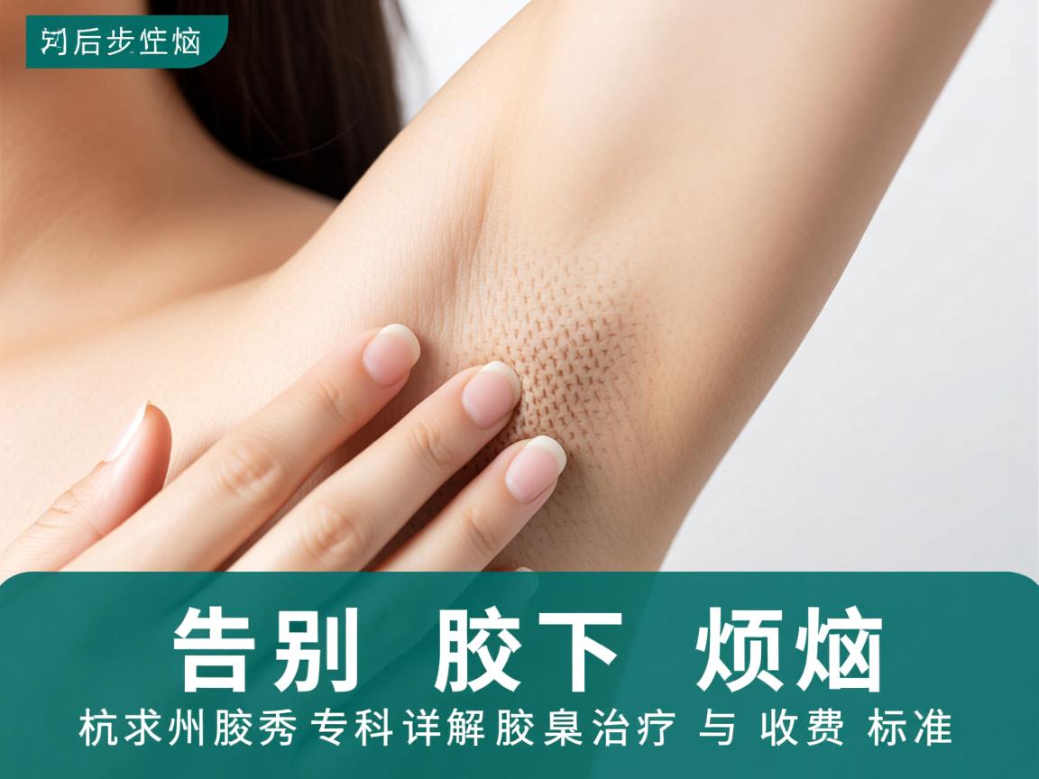 告别腋下烦恼,杭州腋秀专科详解腋臭治疗与收费标准 告别腋下烦恼,杭州腋秀专科详解腋臭治疗与收费标准