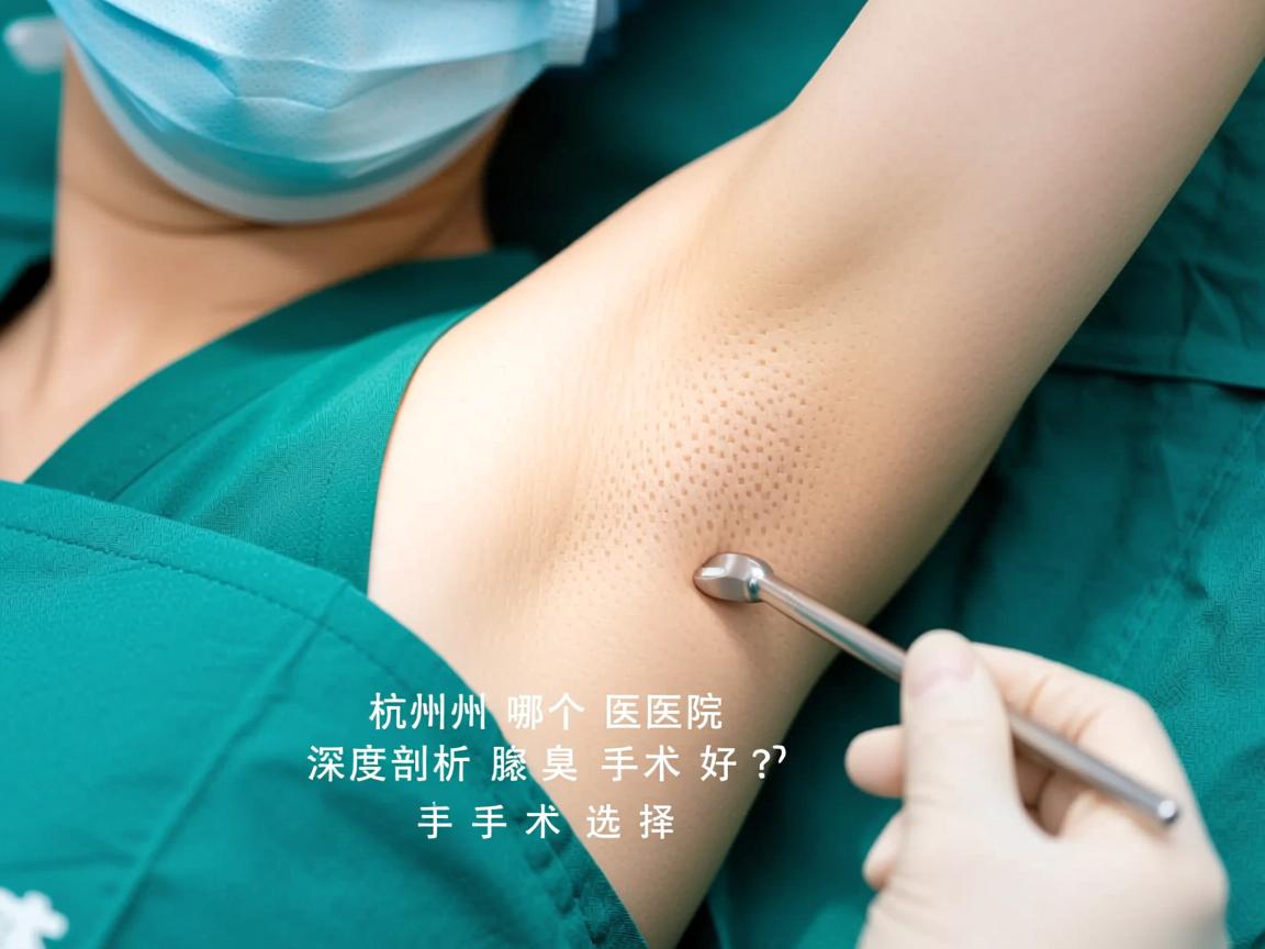 杭州腋秀解析，杭州哪个医院做腋臭手术好？深度剖析腋臭手术选择