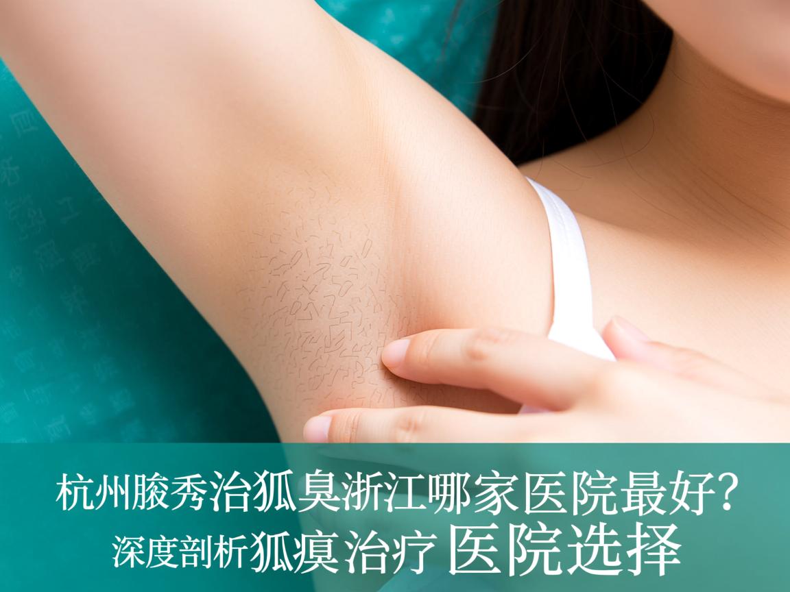 杭州腋秀解析，治狐臭浙江哪家医院最好？深度剖析狐臭治疗医院选择