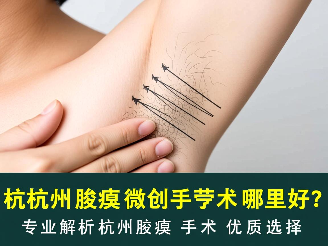 杭州腋臭微创手术哪里好？专业解析杭州腋臭手术优质选择