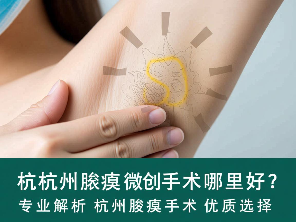 杭州腋臭微创手术哪里好？专业解析杭州腋臭手术优质选择