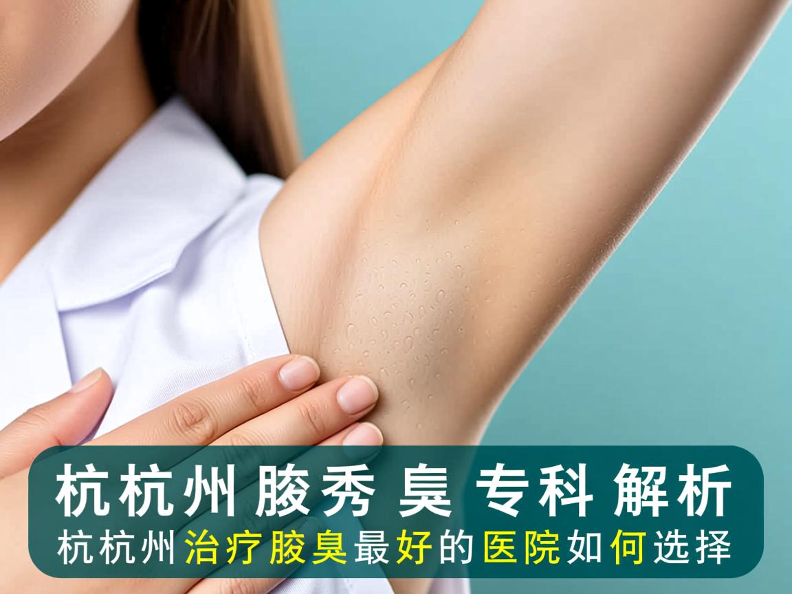 杭州腋秀腋臭专科解析，杭州治疗腋臭最好的医院如何选择