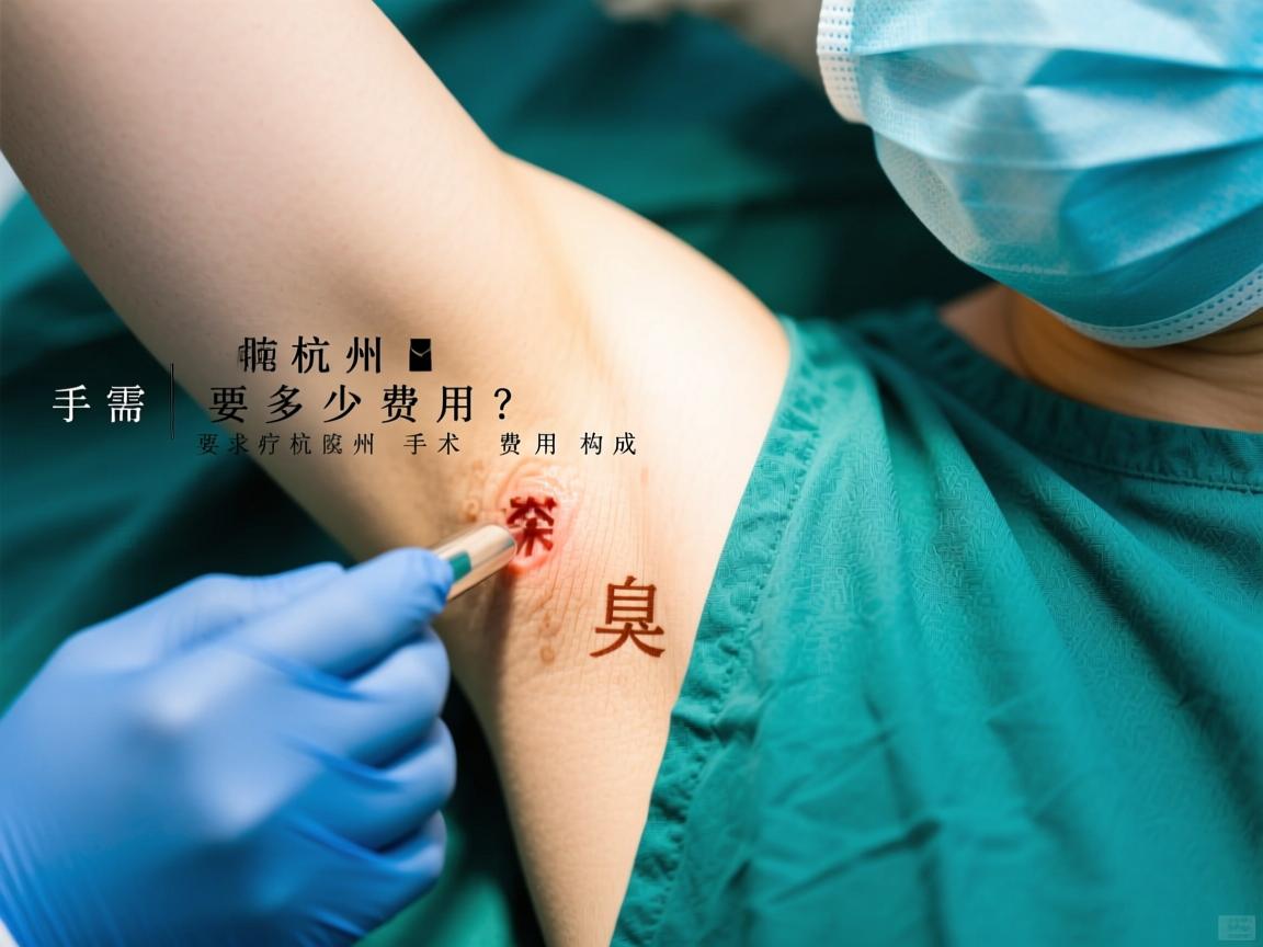 杭州腋臭手术需要多少费用？深度解析杭州腋臭手术费用构成