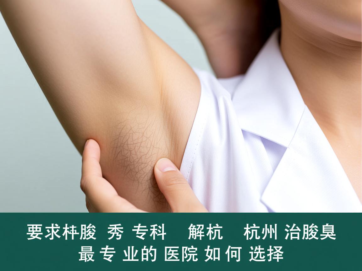杭州腋秀专科解析，杭州治腋臭最专业的医院如何选择