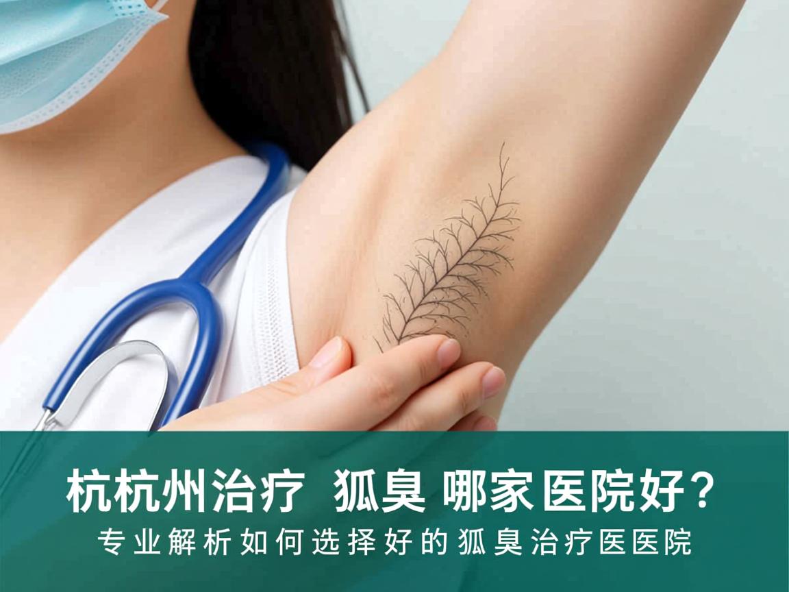 杭州治疗狐臭哪家医院好？专业解析如何选择好的狐臭治疗医院