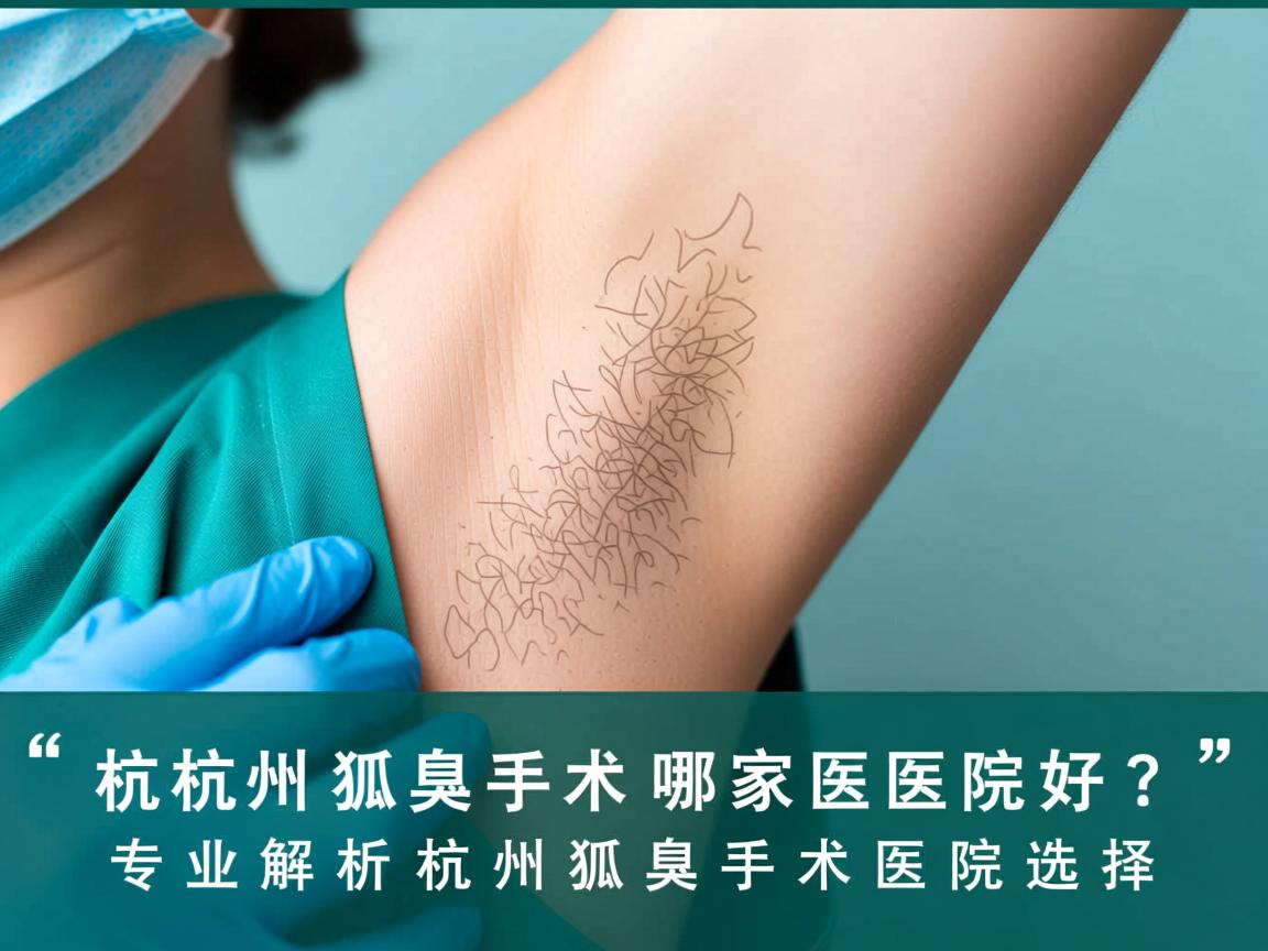 杭州狐臭手术哪家医院好？专业解析杭州狐臭手术医院选择