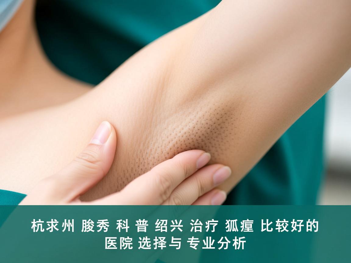 杭州腋秀科普，绍兴治疗狐臭比较好的医院选择与专业分析