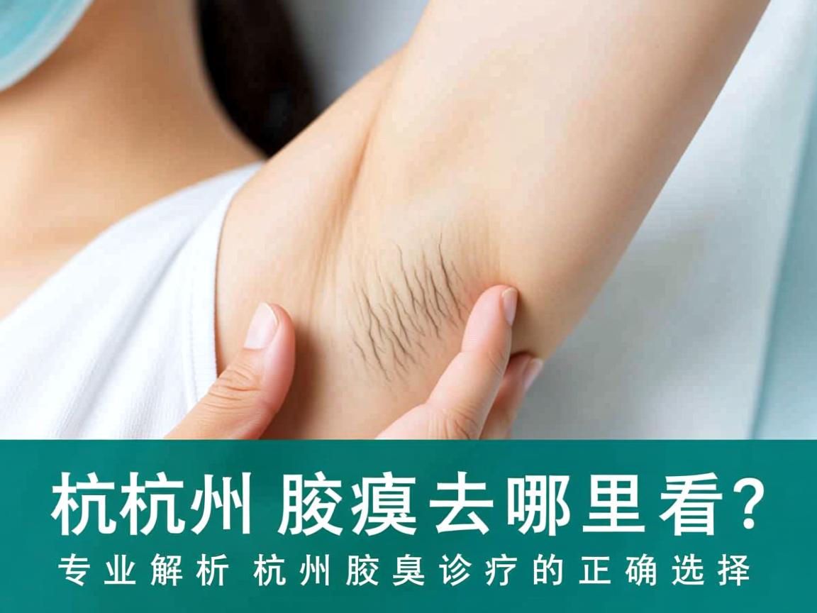 杭州腋臭去哪里看？专业解析杭州腋臭诊疗的正确选择